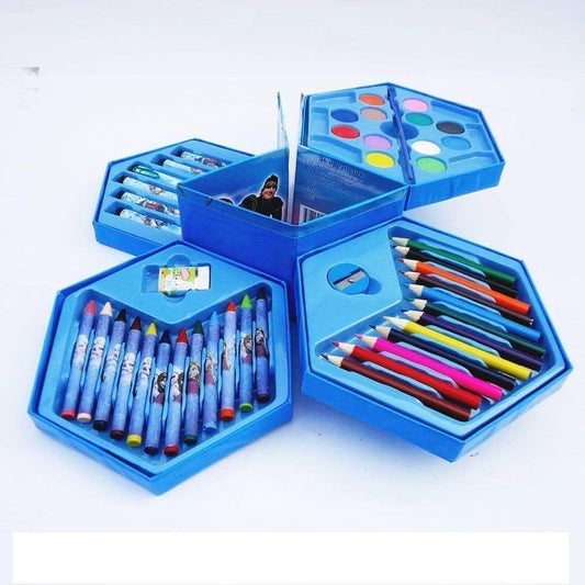 46 Pcs Art Set for Kids – All-in-One Art Kit with Crayons, Colored Pencils, Watercolors, Sketch Pens & More – Ideal for Drawing, Painting, and Gifting